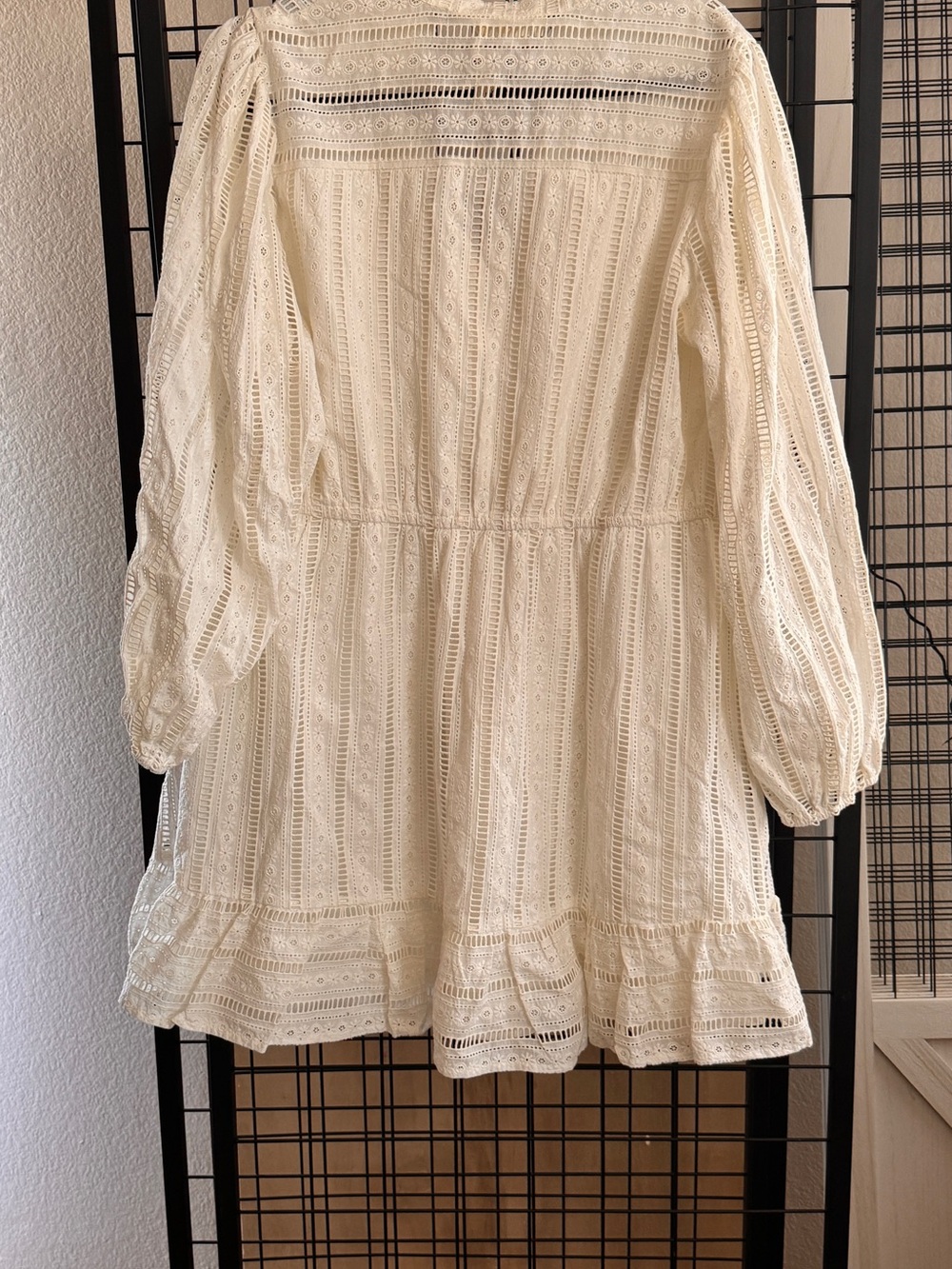 Anthropologie White Lace Eyelet Peasant Tunic - Picture 3 of 5